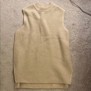 H&M Beige Sleeveless Sweater